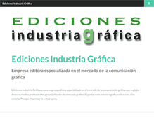 Tablet Screenshot of edicionesindustriagrafica.com